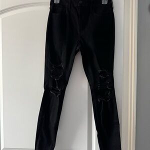 Hollister Black Distressed Jeans W26 L26